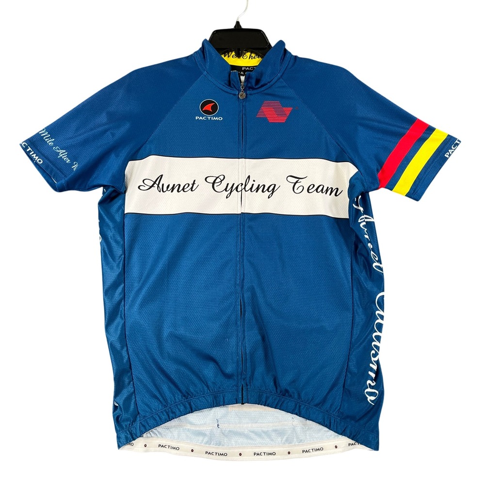 Avnet Pactimo Cycling Jersey Mens XL Blue Full Zip HP Storage Road Bike